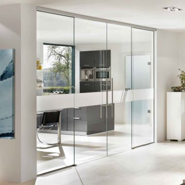 Aero Glass Door Design - Modern Frosted Glass Interior Doors